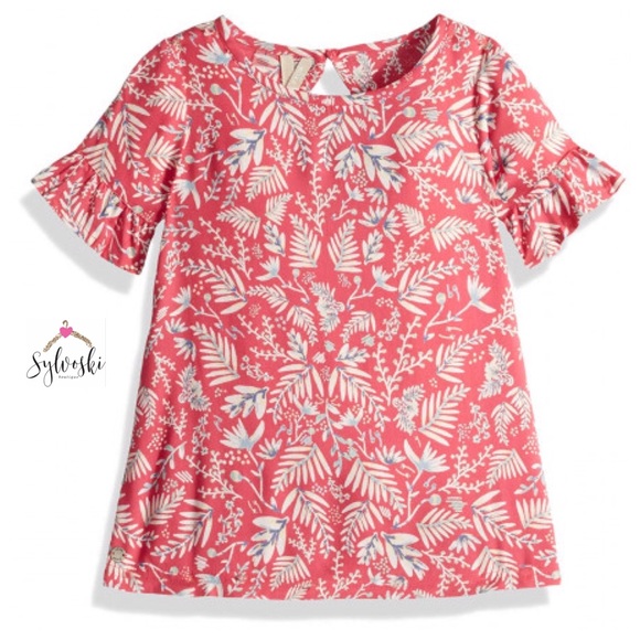 Roxy Other - 🆕Roxy Girls' Sea Oxygen Print Ruffle Sleeve Dress